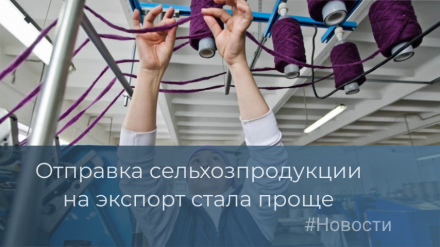 Отправка сельхозпродукции на экспорт стала проще
