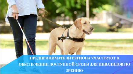 Предприниматели региона участвуют в обеспечении доступной среды для инвалидов по зрению