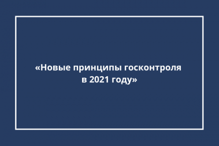 Памятка «Новые принципы госконтроля в 2021 году»