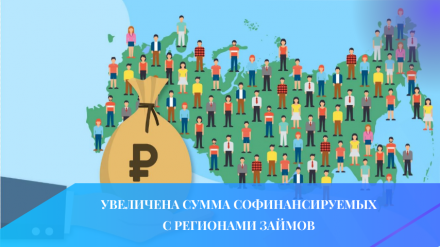 Увеличена сумма софинансируемых с регионами займов