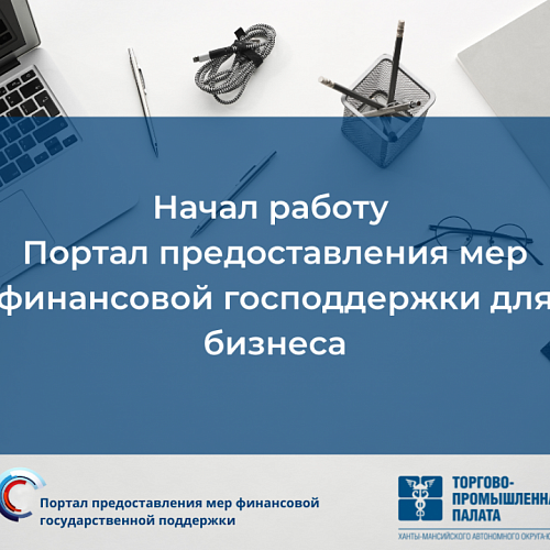 Начал работу Портал предоставления мер финансовой господдержки для бизнеса