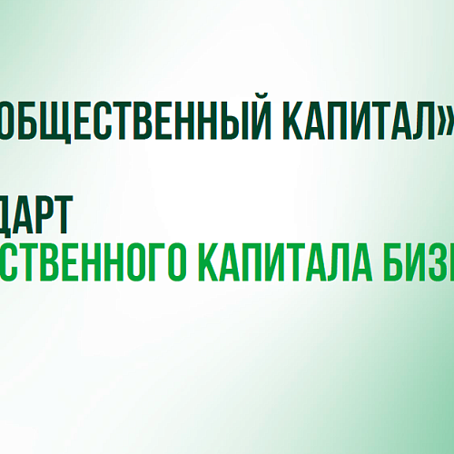 Стандарт общественного капитала бизнеса